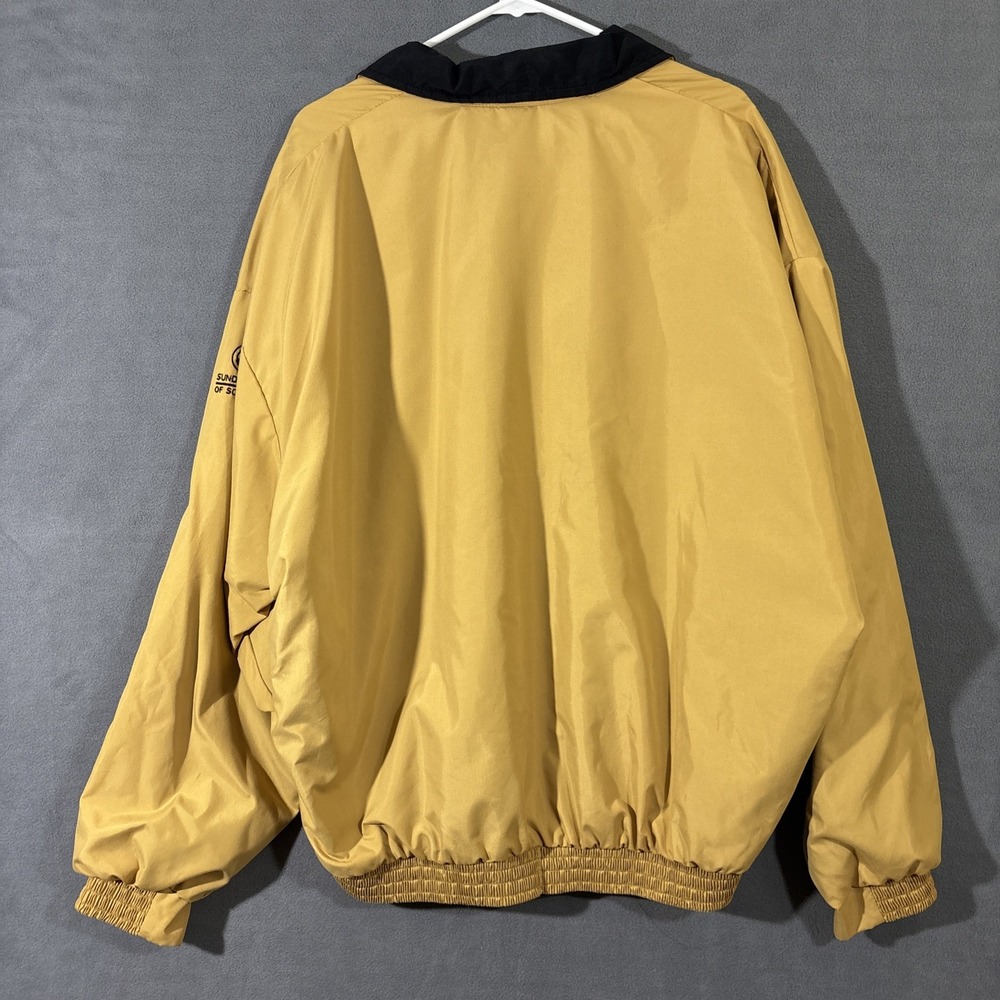 Sunderland of Scotland Vintage Jacket Mens XL Yellow Black OH Country Club Logo - Picture 9 of 9